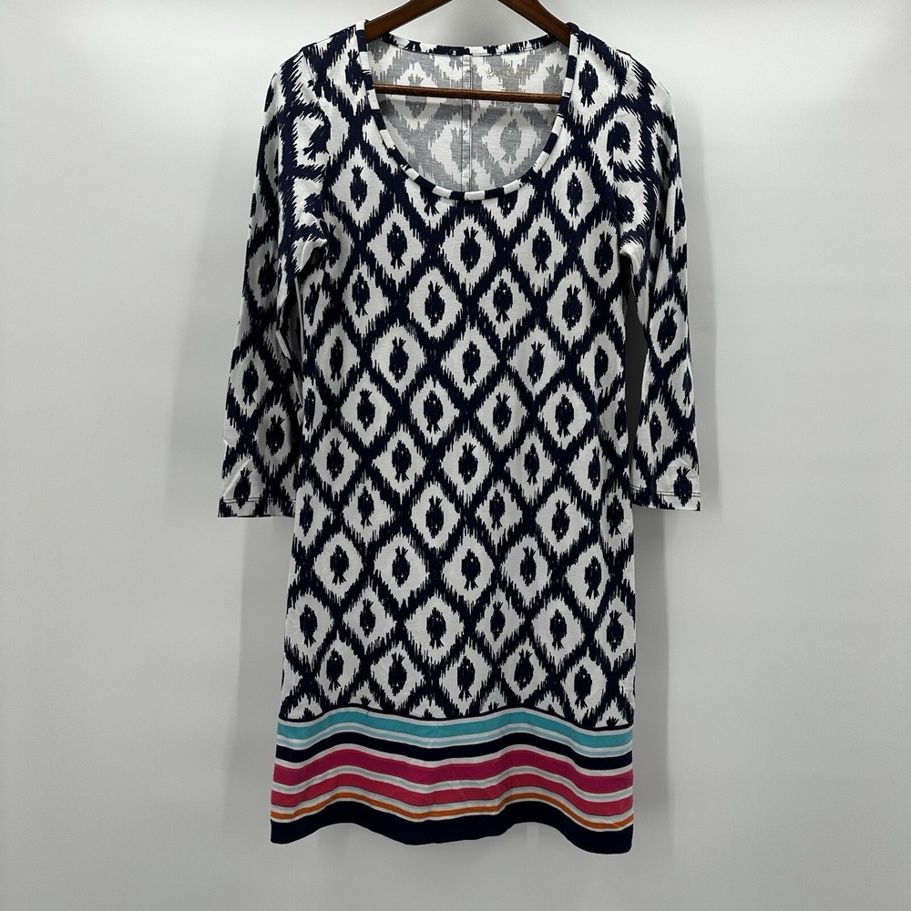 Lilly Pulitzer Dress Womens Small Blue Multicolor Casual Travel Tropical Resort‎